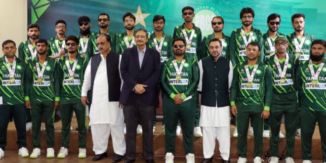 Pakistani Blind Cricket Team meets Chairman ICC