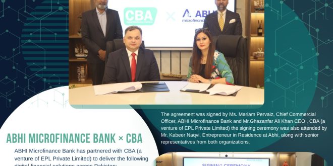 ABHI MFB اور CBA کے درمیان ملک گیر سپر ایجنٹ نیٹ ورک کے قیام کا معاہدہ