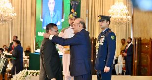 Muhammad Saeed Sheikh Conferred Sitara-e-Khidmat by President Asif Ali Zardari