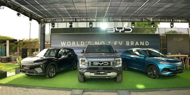 سیالکوٹ میں BYD پاکستان کی نئی انرجی وہیکل مہم، جدید الیکٹرک گاڑیوں کی نمائش