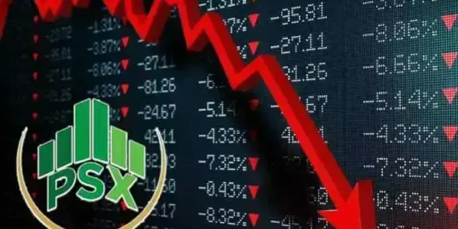 تیل کے جھٹکے سے کے ایس ای 100 انڈیکس 993 پوائنٹس گر گیا